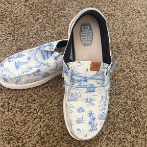 Hey Dude Wendy Desert Cream Slip Ons